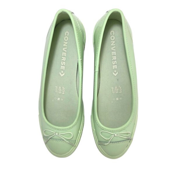 Chuck Taylor All Star Dainty Ballerina Shoes Patent Leather Women's Mint A14852C - Picture 7 of 13